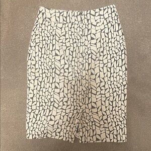 Ann Taylor Monochrome Geometric Pencil Skirt